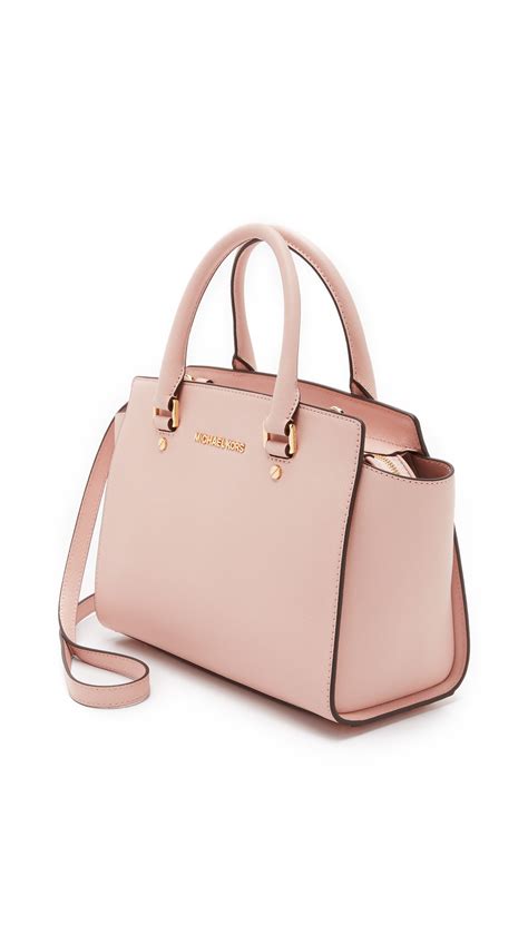 michael kors selma medium satchel pink el|Michael Kors selma medium satchel.